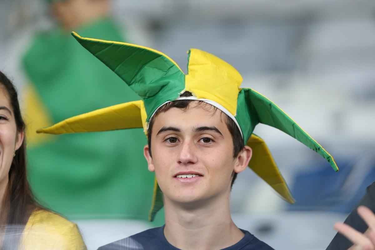 Torcedores no Mineiro durante jogo entre Brasil e Austrlia pelos Jogos Olmpicos do Rio