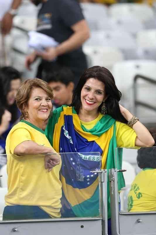 Torcedores no Mineiro durante jogo entre Brasil e Austrlia pelos Jogos Olmpicos do Rio