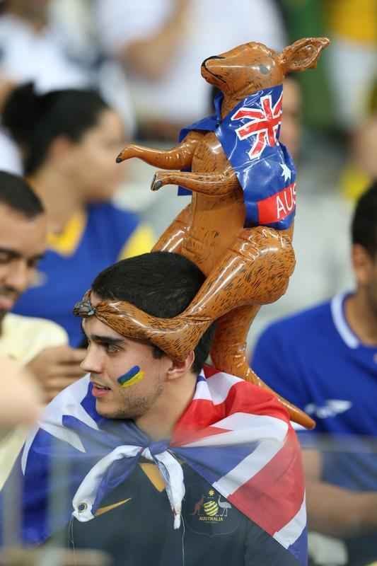 Torcedores no Mineiro durante jogo entre Brasil e Austrlia pelos Jogos Olmpicos