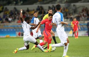 Fotos do jogo entre Coreia do Sul e Honduras, no Mineiro, pelas quartas de final do torneio de futebol masculino (Leandro Couri/EM D.A Press)