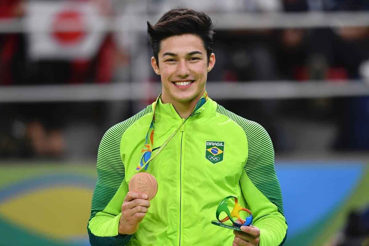 Brasileiros Diego Hypolito e Arthur Nory conquistaram a medalha de prata e bronze, respectivamente, na prova de solo da ginstica nos Jogos Olmpicos do Rio de Janeiro