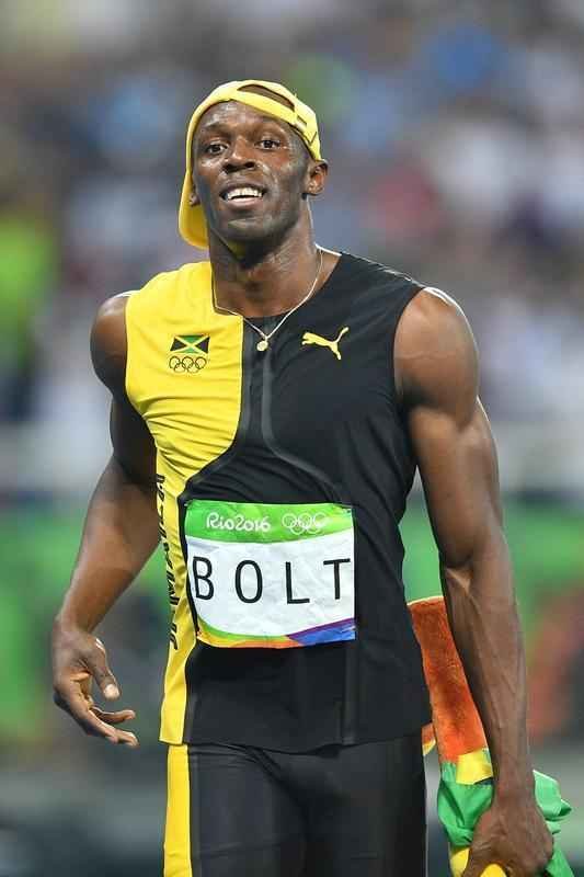 Usain Bolt comemorou tricampeonato olmpico com pblico no Engenho, no Rio
