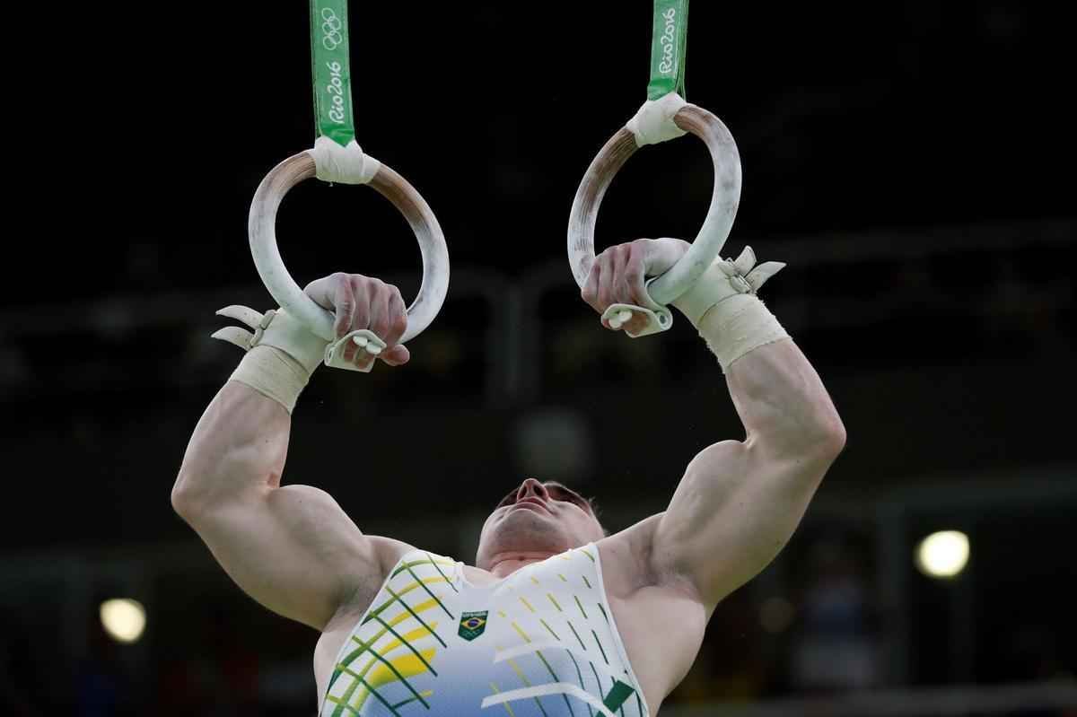 Arthur Zanetti conquistou a prata nas argolas 