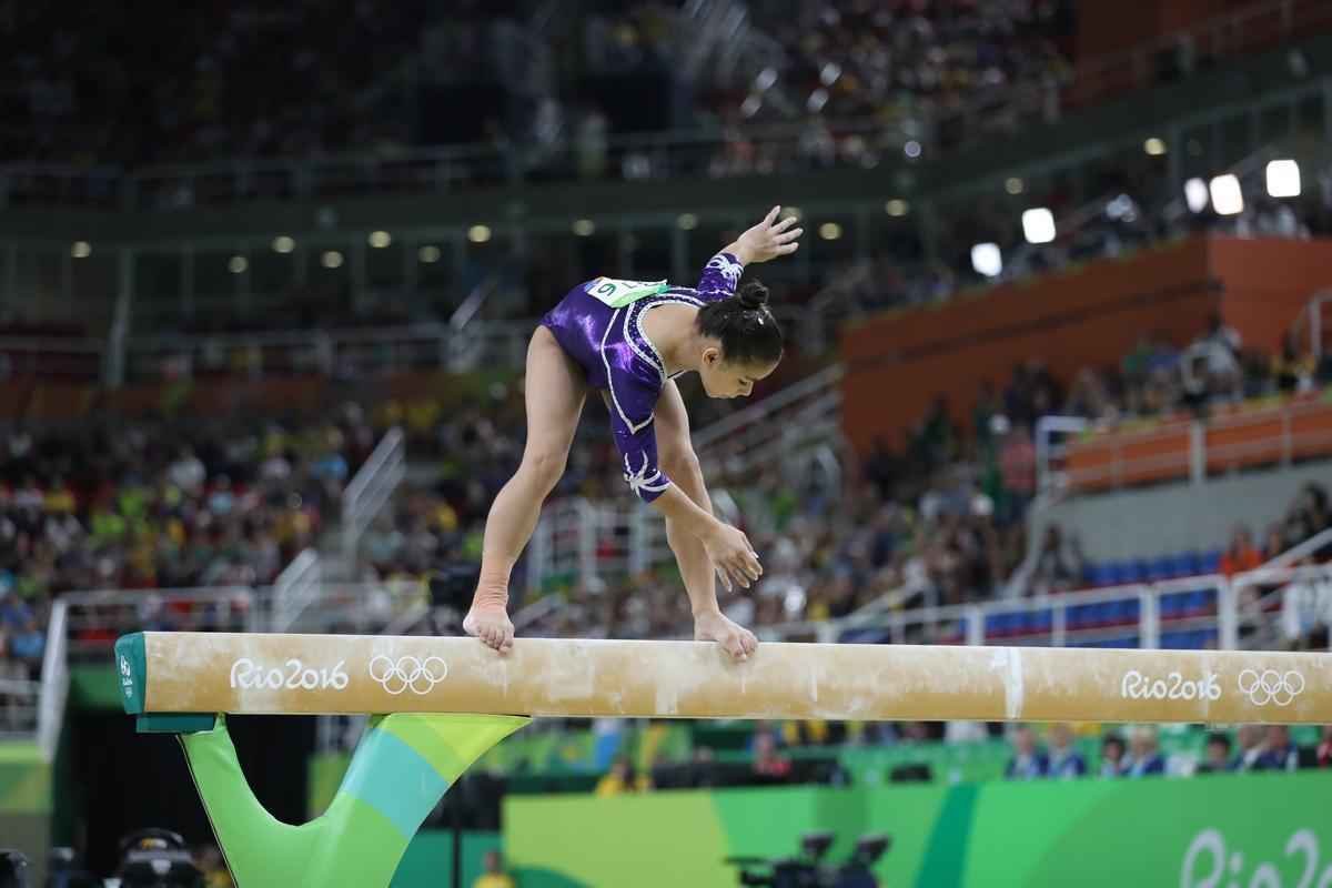 Na deciso, Flavinha sofreu um grande desequilbrio em um dos movimentos e chegou a ficar com apenas um p apoiado na trave, cometeu outras pequenas falhas e minimizou as suas chances