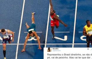 Classificao de brasileiro com peixinho no atletismo vira meme na internet