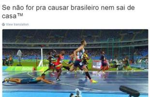 Classificao de brasileiro com peixinho no atletismo vira meme na internet