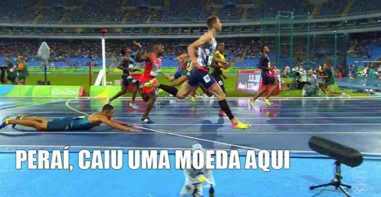 Classificao de brasileiro com peixinho no atletismo vira meme na internet
