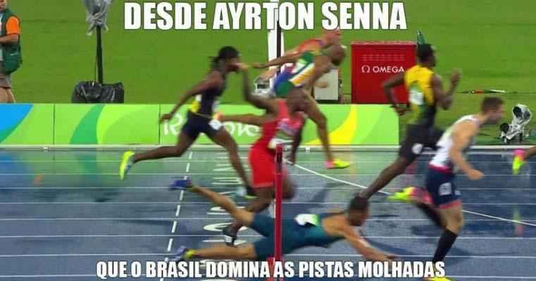 Classificao de brasileiro com peixinho no atletismo vira meme na internet