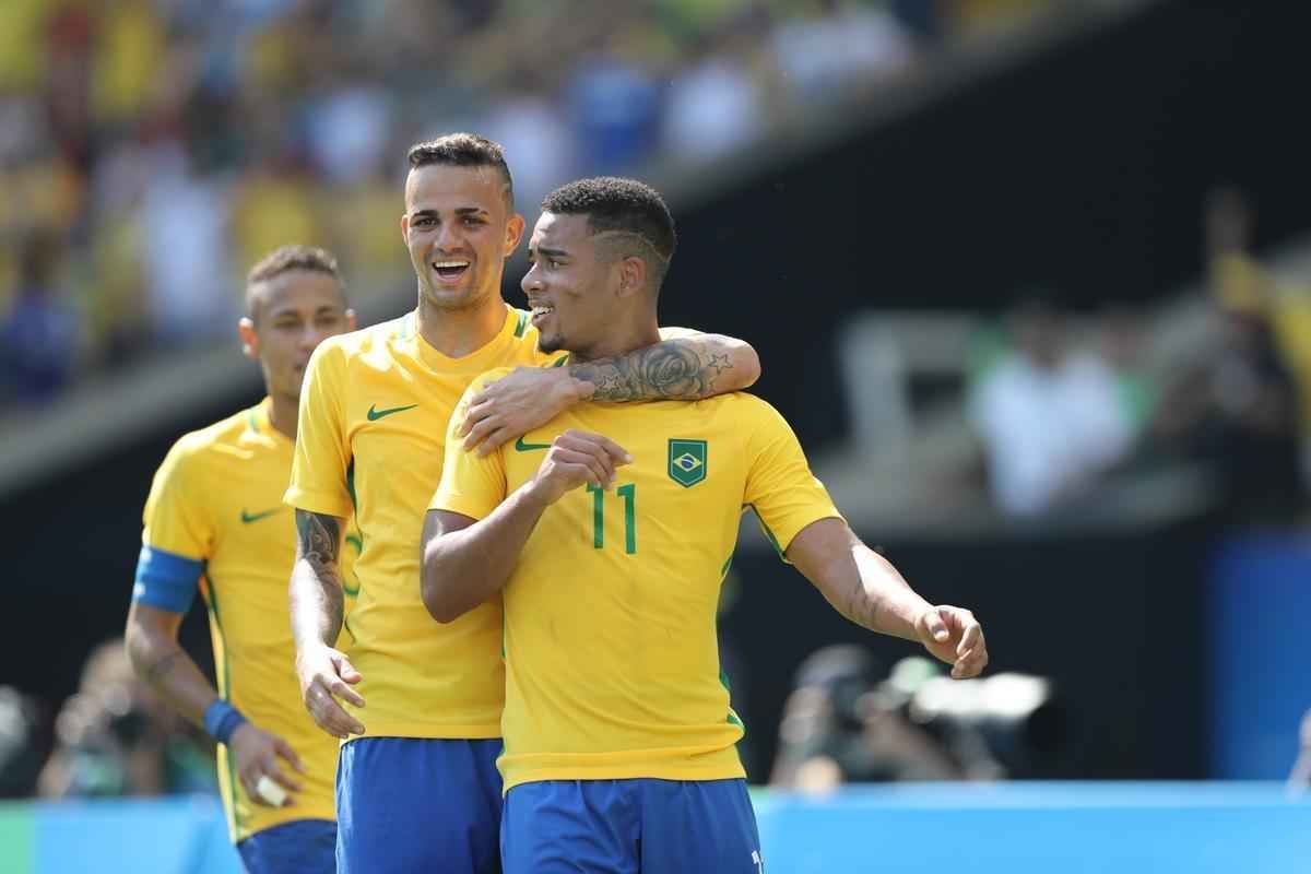 Brasil goleou Honduras por 6 a 0 e avanou  deciso do futebol masculino nos Jogos