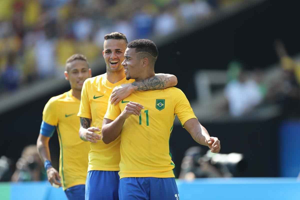Brasil goleou Honduras por 6 a 0 e avanou  deciso do futebol masculino nos Jogos
