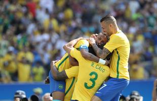 Brasil goleou Honduras por 6 a 0 e avanou  deciso do futebol masculino nos Jogos