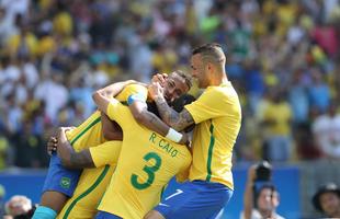 Brasil goleou Honduras por 6 a 0 e avanou  deciso do futebol masculino nos Jogos