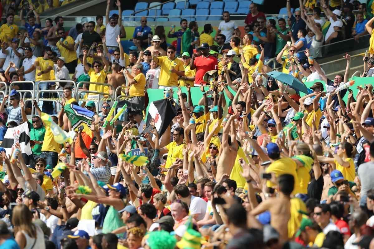 Brasil goleou Honduras por 6 a 0 e avanou  deciso do futebol masculino nos Jogos