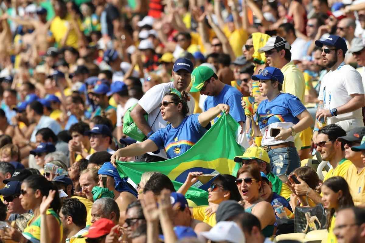 Brasil goleou Honduras por 6 a 0 e avanou  deciso do futebol masculino nos Jogos