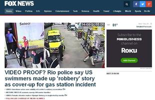 Fox News (EUA): Vdeo comprova que nadadores norte-americanos maquiaram histria de roubo para encobrir incidente em posto de gasolina