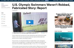NBC (EUA): Nadadores norte-americanos no foram roubados. Inventaram histria
