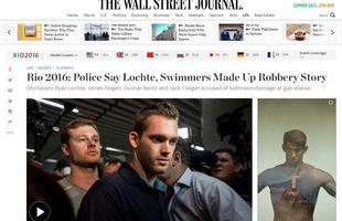 The Wall Street Journal (EUA): nadadores norte-americanos maquiaram histria de roubo
