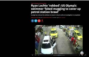 Independent, Inglaterra: 'Nadador olmpico dos EUA inventou assalto para encobrir a confuso em posto de gasolina'