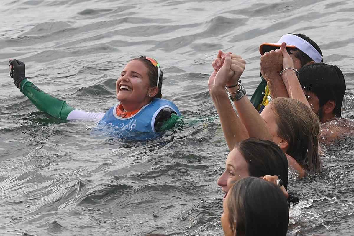 Conquista foi com muita emoo na medal race, nesta quinta-feira, quando a dupla chegou na primeira posio 