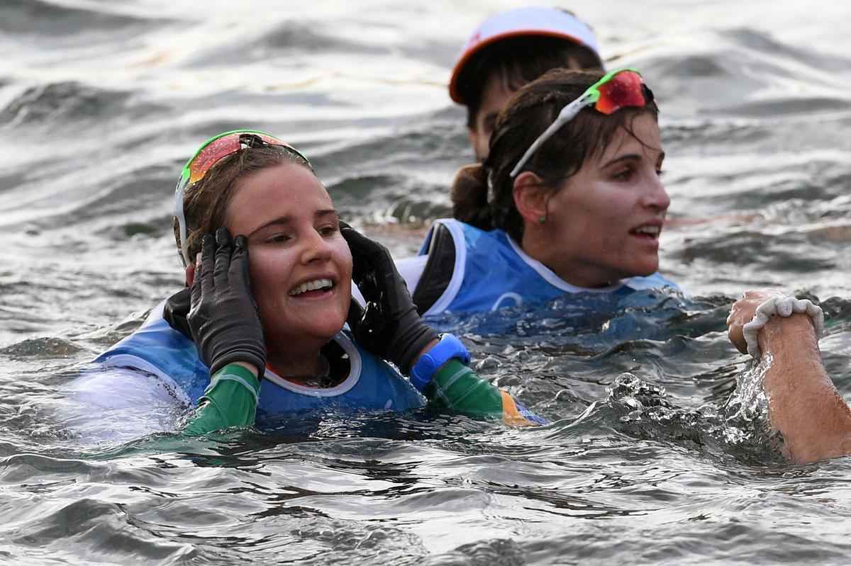 Conquista foi com muita emoo na medal race, nesta quinta-feira, quando a dupla chegou na primeira posio 