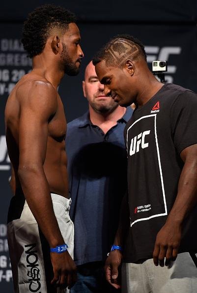 Pesagem oficial do UFC 202, em Las Vegas - Neil Magny 77,5kg x Lorenz Larkin 77,3kg 