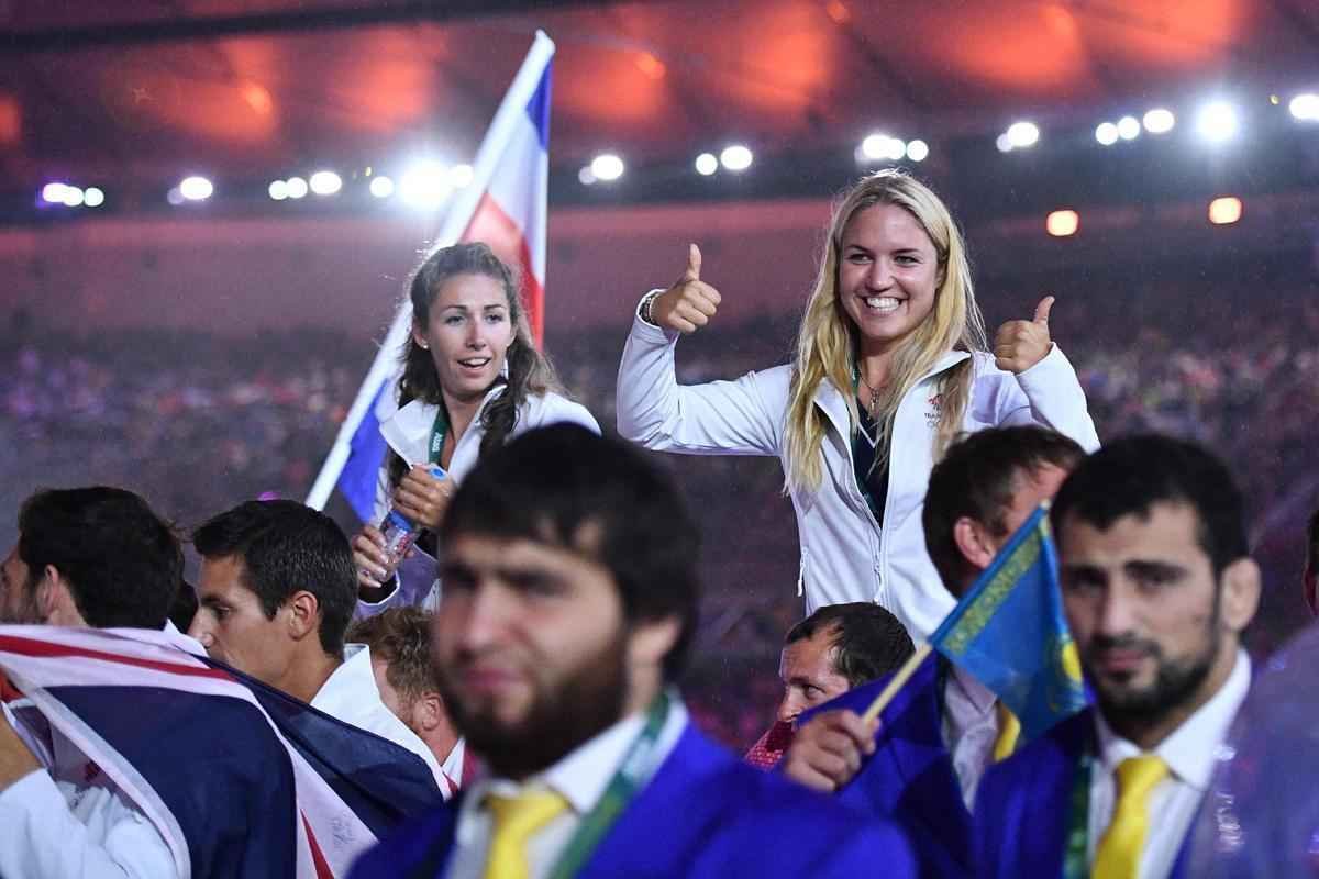 Cerca de mil atletas de todas as delegaes participaram da cerimnia de encerramento