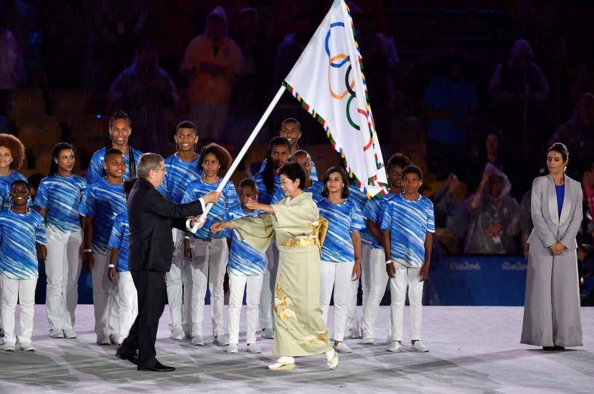 Cerca de mil atletas de todas as delegaes participaram da cerimnia de encerramento