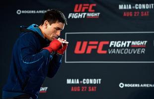 Demian Maia, que enfrenta Carlos Condit na luta principal do UFC em Vancouver. Brasileiro pode garantir chance de disputar cinturo dos meio-mdios em caso de vitria 