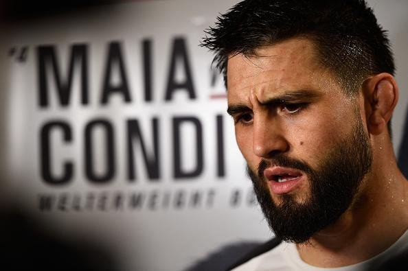 Um dos protagonistas do evento, Carlos Condit, adversrio de Demian Maia, treina e interage com o pblico 