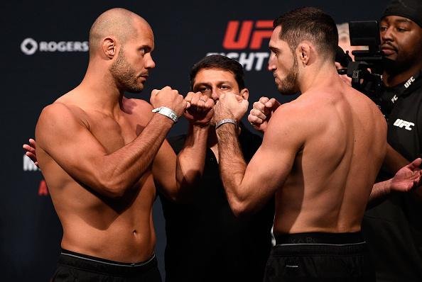 Pesagem oficial do UFC on Fox 21, em Vancouver - Chad Laprise 72,1kg x Thibault Gouti 70,7kg