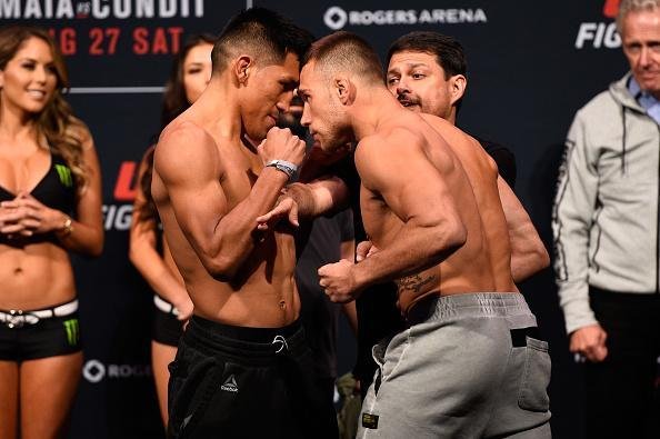 Pesagem oficial do UFC on Fox 21, em Vancouver - Enrique Barzola 65,9kg x Kyle Bochniak 65,9kg 