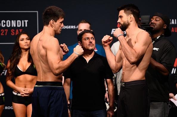 Pesagem oficial do UFC on Fox 21, em Vancouver - Demian Maia 77,5kg x Carlos Condit 77,3kg 