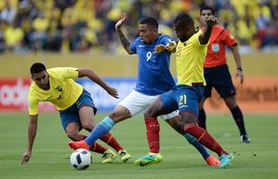 Imagens do jogo entre Equador e Brasil, em Quito, pelas Eliminatrias da Copa de 2018