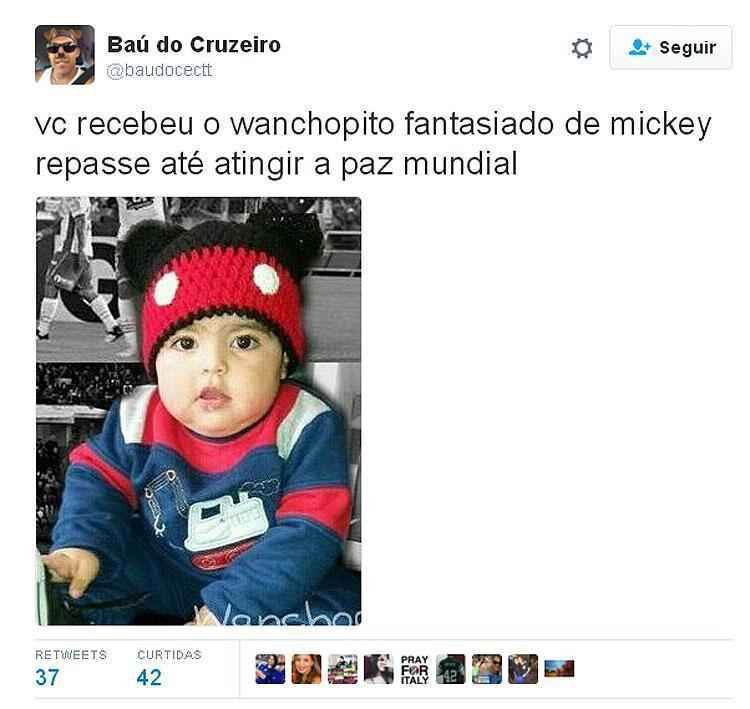 Filho de Ramn bila, pequeno Valentino, de 2 anos, herdou apelido do pai e virou 'Wanchopito'