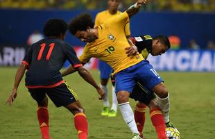 Brasil vence a Colmbia por 2 a 1, na Arena Amaznia, e d grande salto na classificao