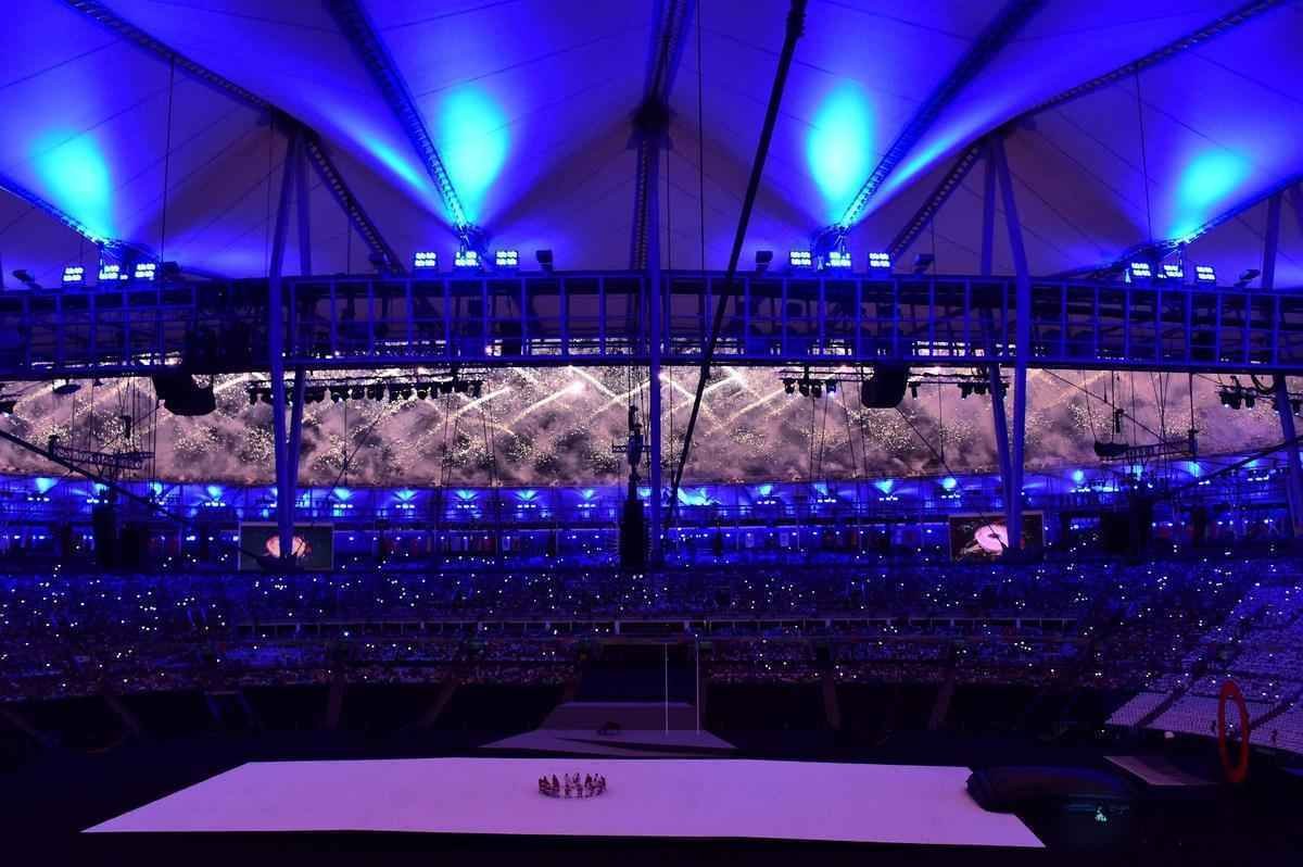 Imagens da Cerimnia de Abertura dos Jogos Paralmpicos Rio 2016, no Maracan