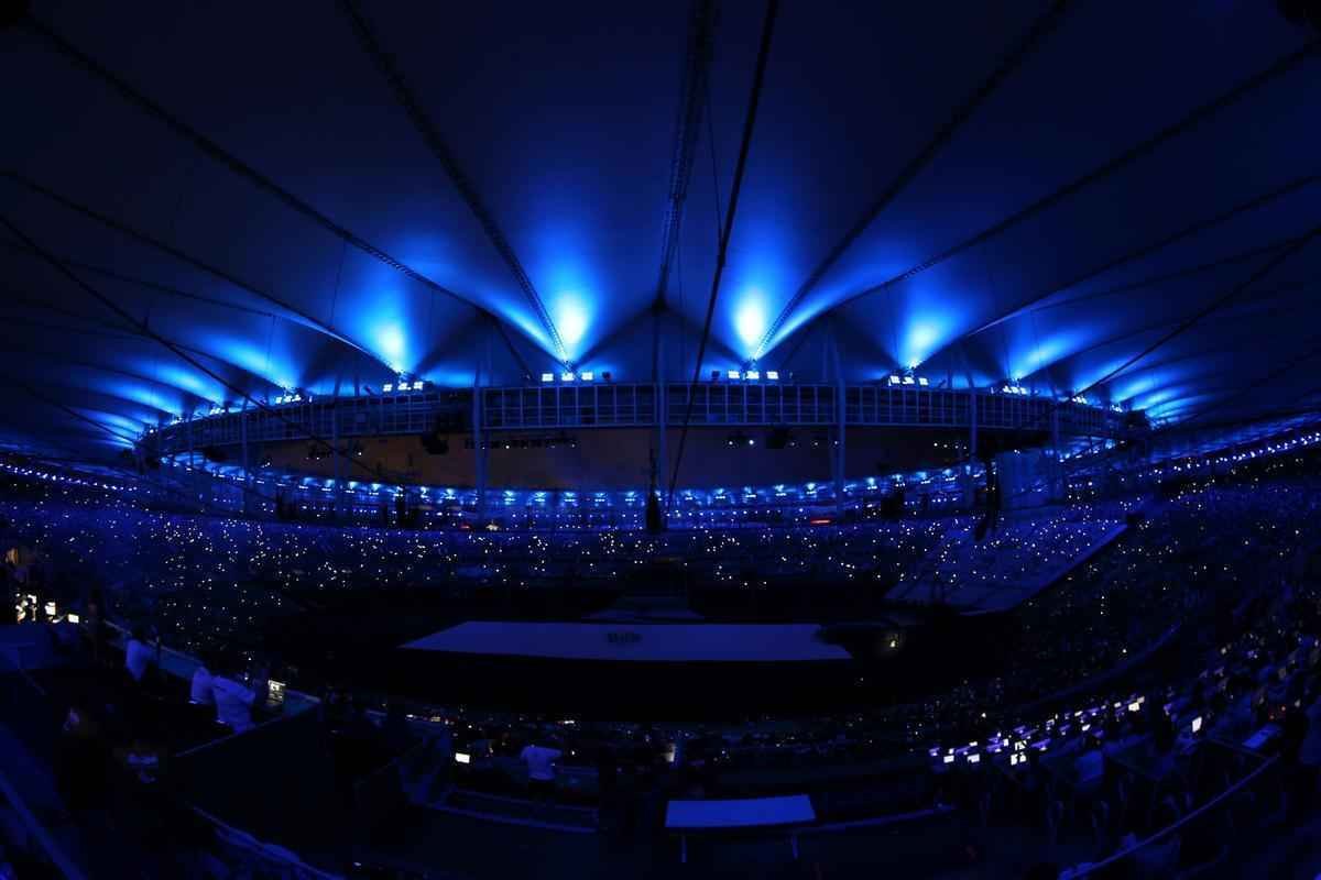 Imagens da Cerimnia de Abertura dos Jogos Paralmpicos Rio 2016, no Maracan