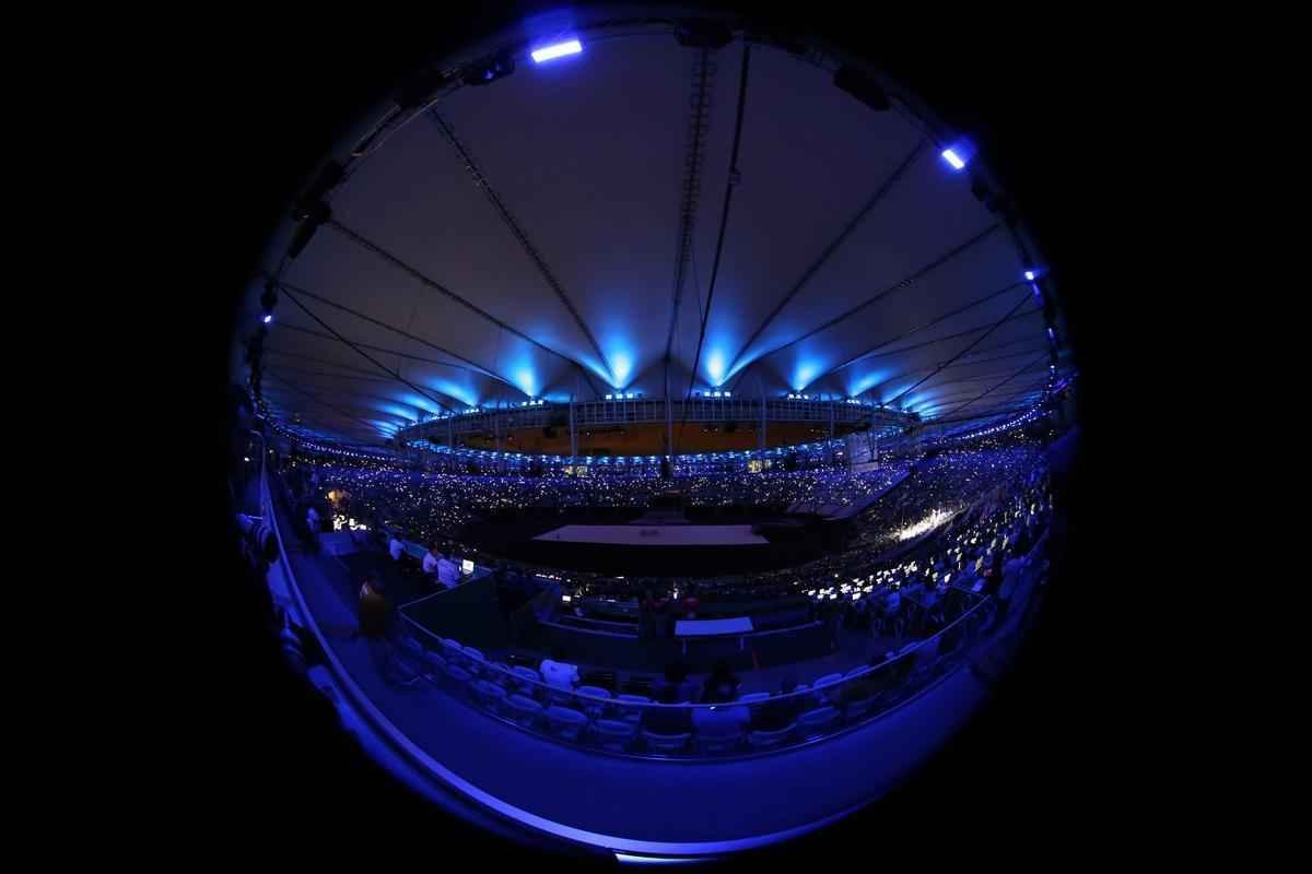 Imagens da Cerimnia de Abertura dos Jogos Paralmpicos Rio 2016, no Maracan