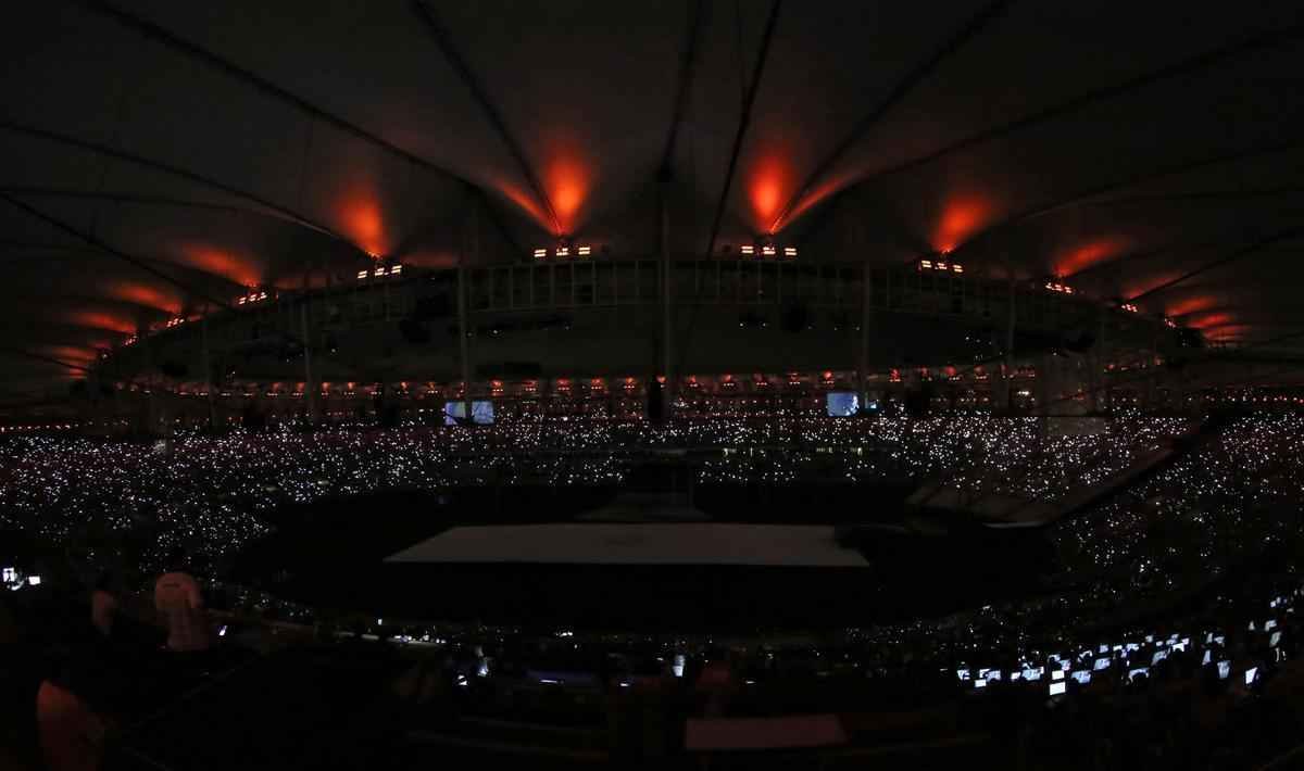 Imagens da Cerimnia de Abertura dos Jogos Paralmpicos Rio 2016, no Maracan