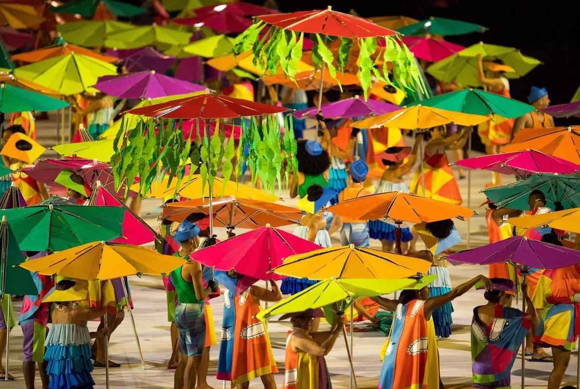 Imagens da Cerimnia de Abertura dos Jogos Paralmpicos Rio 2016, no Maracan