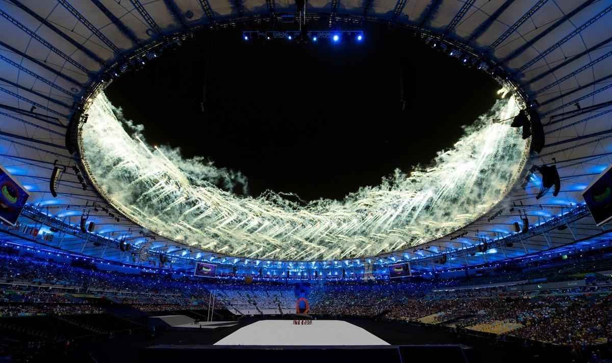 Imagens da Cerimnia de Abertura dos Jogos Paralmpicos Rio 2016, no Maracan