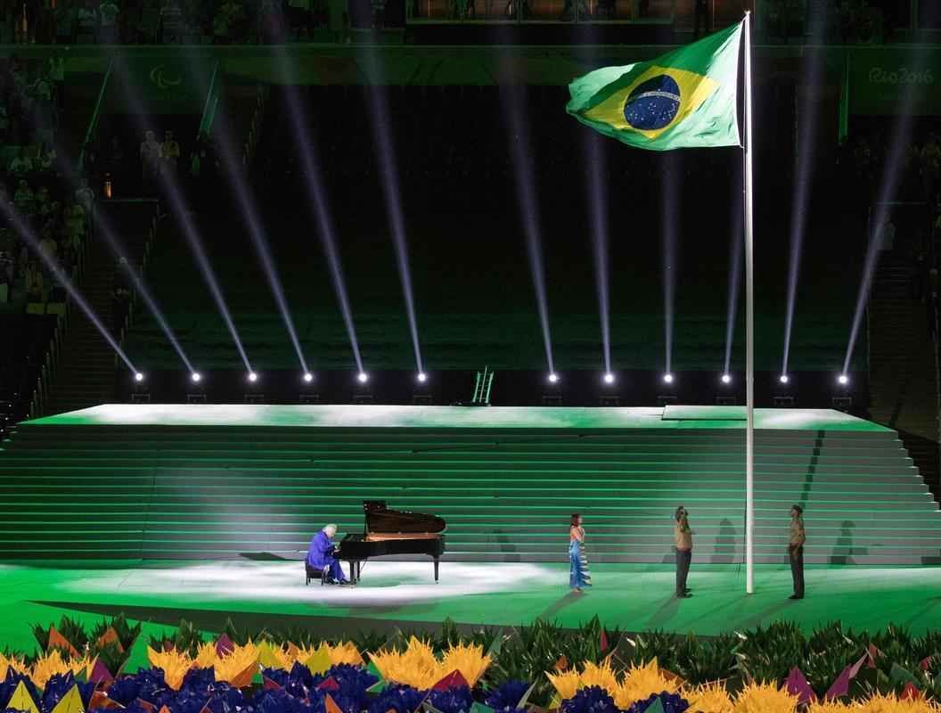 Imagens da Cerimnia de Abertura dos Jogos Paralmpicos Rio 2016, no Maracan