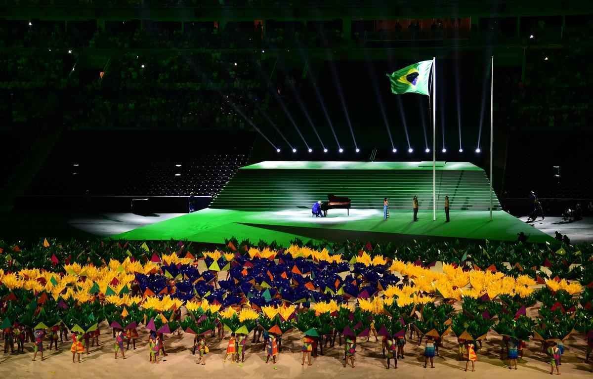 Imagens da Cerimnia de Abertura dos Jogos Paralmpicos Rio 2016, no Maracan