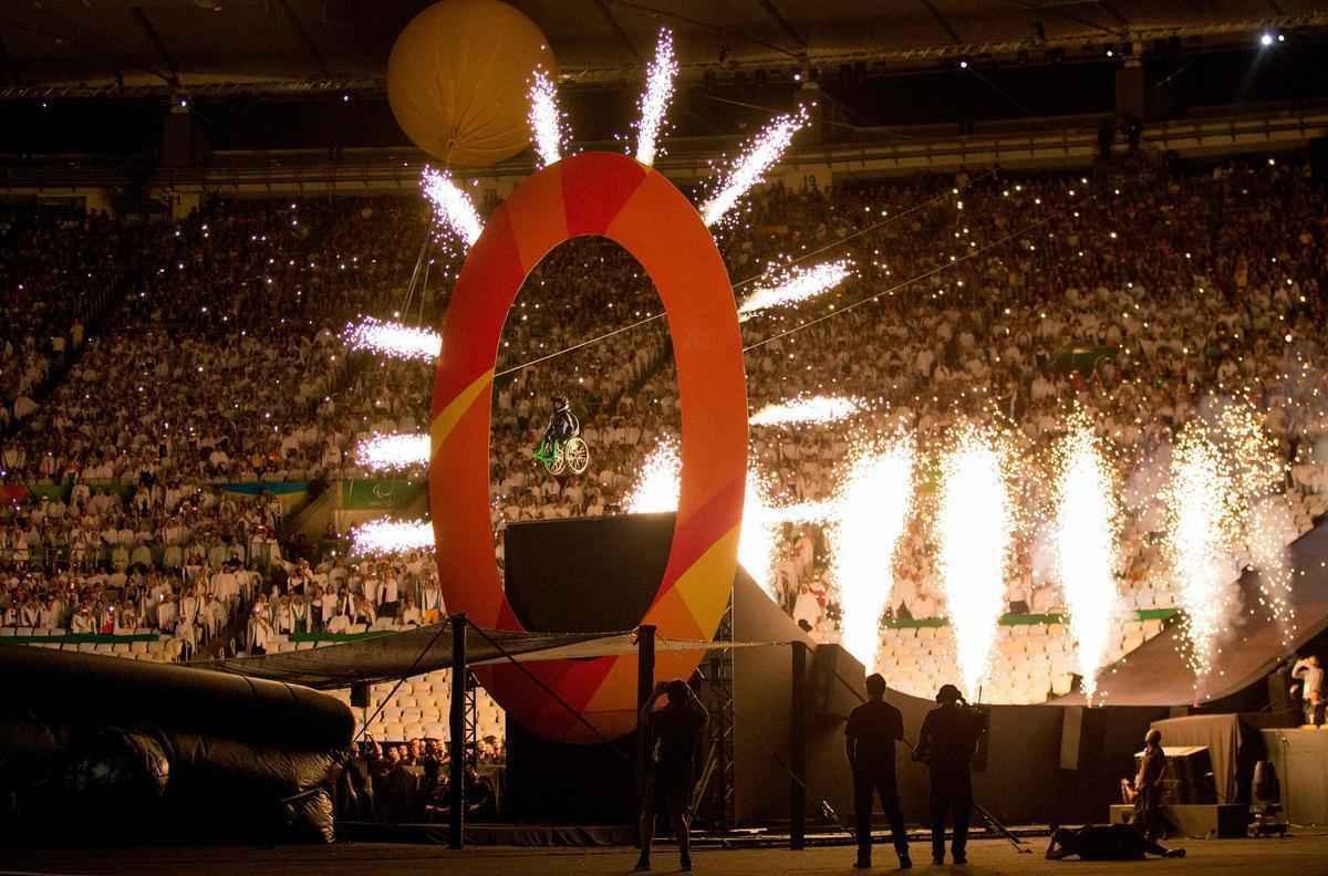Imagens da Cerimnia de Abertura dos Jogos Paralmpicos Rio 2016, no Maracan