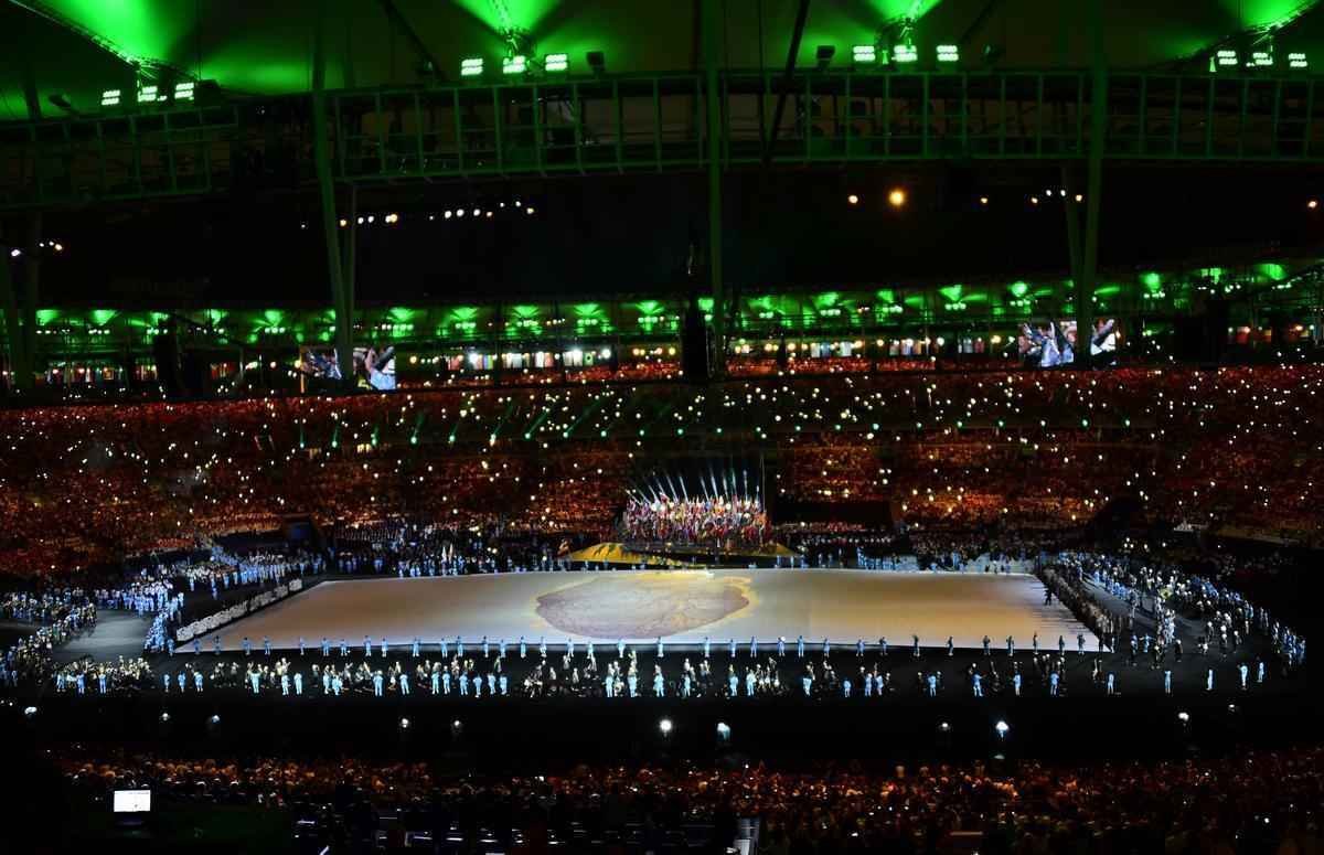 Imagens da Cerimnia de Abertura dos Jogos Paralmpicos Rio 2016, no Maracan