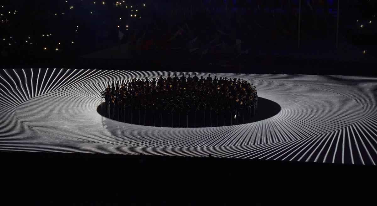 Imagens da Cerimnia de Abertura dos Jogos Paralmpicos Rio 2016, no Maracan