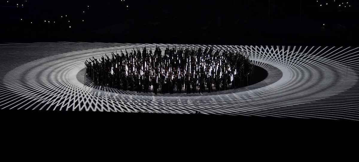 Imagens da Cerimnia de Abertura dos Jogos Paralmpicos Rio 2016, no Maracan