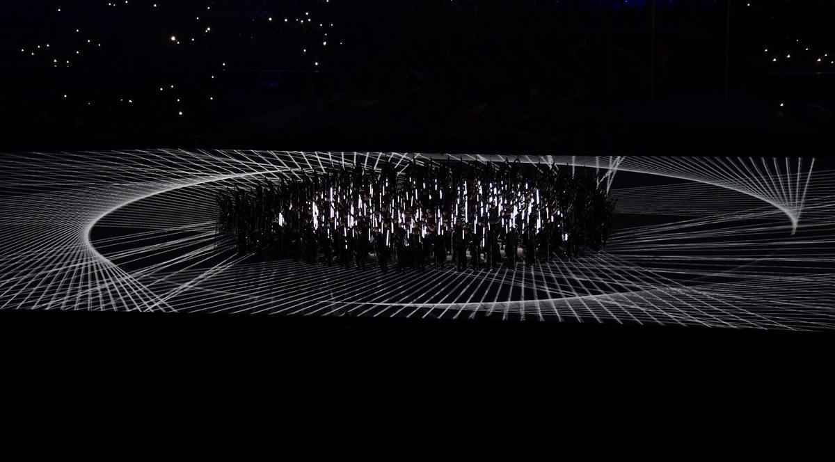 Imagens da Cerimnia de Abertura dos Jogos Paralmpicos Rio 2016, no Maracan