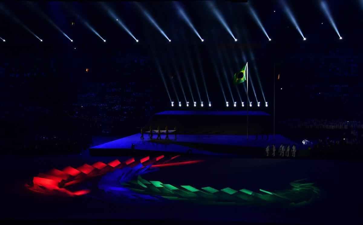 Imagens da Cerimnia de Abertura dos Jogos Paralmpicos Rio 2016, no Maracan