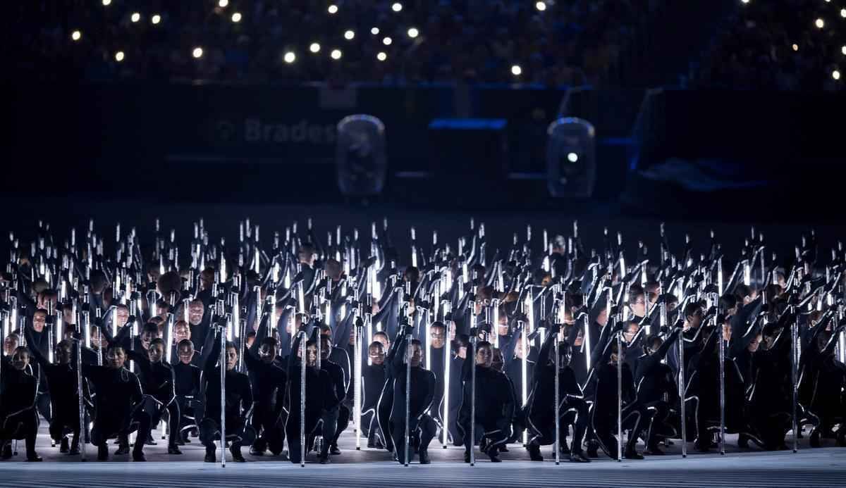 Imagens da Cerimnia de Abertura dos Jogos Paralmpicos Rio 2016, no Maracan